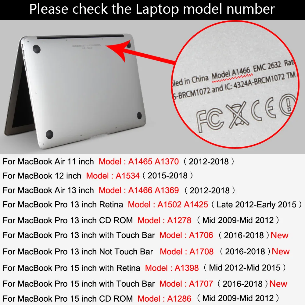 Довольно Новый чехол для ноутбука Apple MacBook Air Pro retina 11 12 13 3 15 дюймов с Touch Bar |
