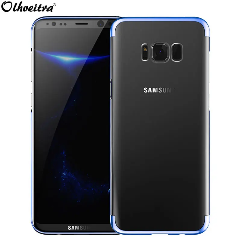 Из термопластика для задней панели Samsung S8 Plus чехол TPU Защитный Мягкий силиконовый