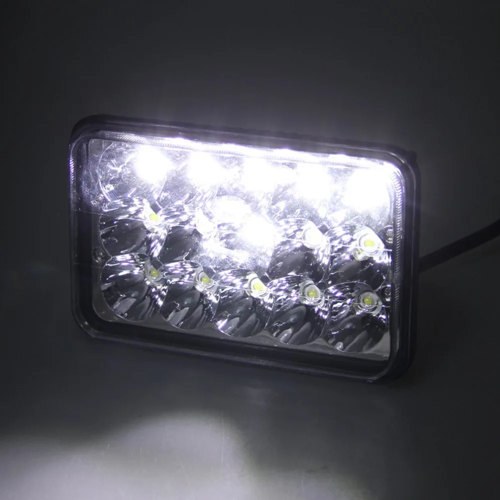 4x прямоугольный 4x6 дюймов светодиодный морской луч HID H4651 H4652 H4656 H4666 H6545 для Peterbilt