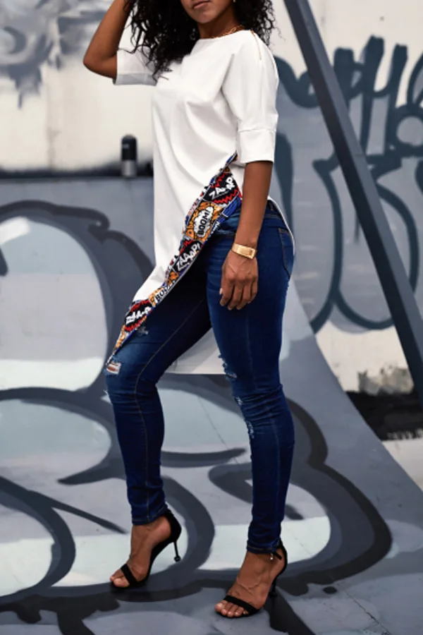 Dashiki Fashion Design African Traditional Printed Dashiki T-shirts For Tribal Ethnic Succunct Hippie