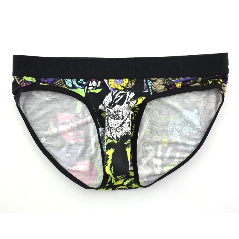 Нижнее белье с принтом Mne мужские трусы брифы из слоновий хобот Экзотические