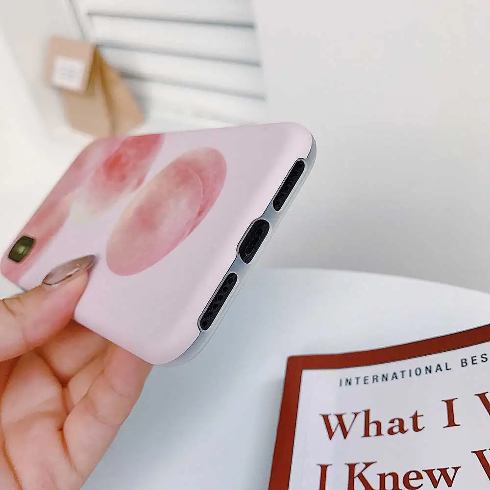 Boucho мультфильм плоды персика чехол для iPhone X XR XS Max 8 плюс 7 plus 6 S модные чехлы |