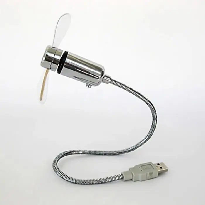 Горячий креативный гибкий мини USB вентилятор с регулируемой температурой светодиодный вентилятор охлаждения мигающий вентилятор для ПК ноутбук настольные компьютеры HY99