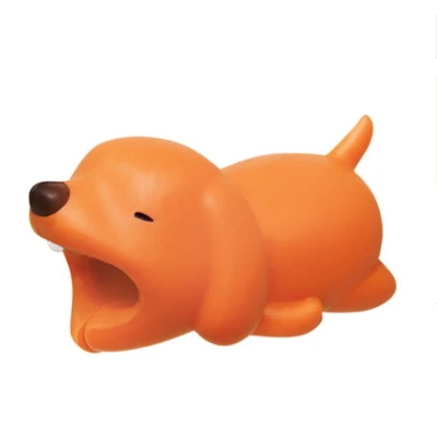 dog Животное укус USB защитный кабель Органайзер линия передачи данных управление зарядки безопасный защитный кабель намотки для iPhone 5 6 6s 7 8 - Цвет: dog
