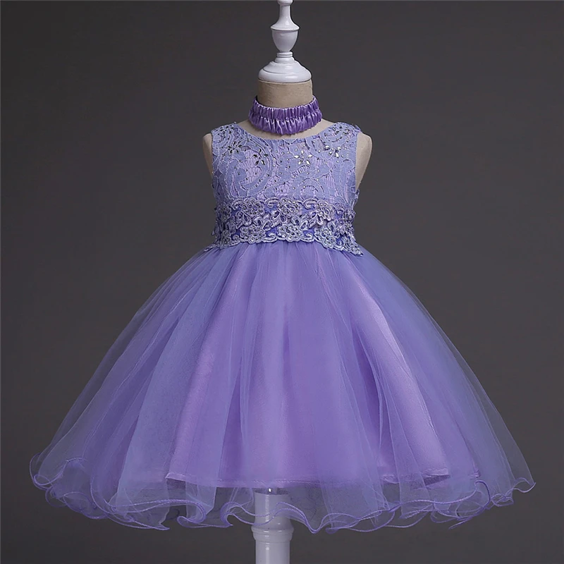 Платья принцессы для девочек-подростков от 2 до 15 лет розовое платье с вышивкой