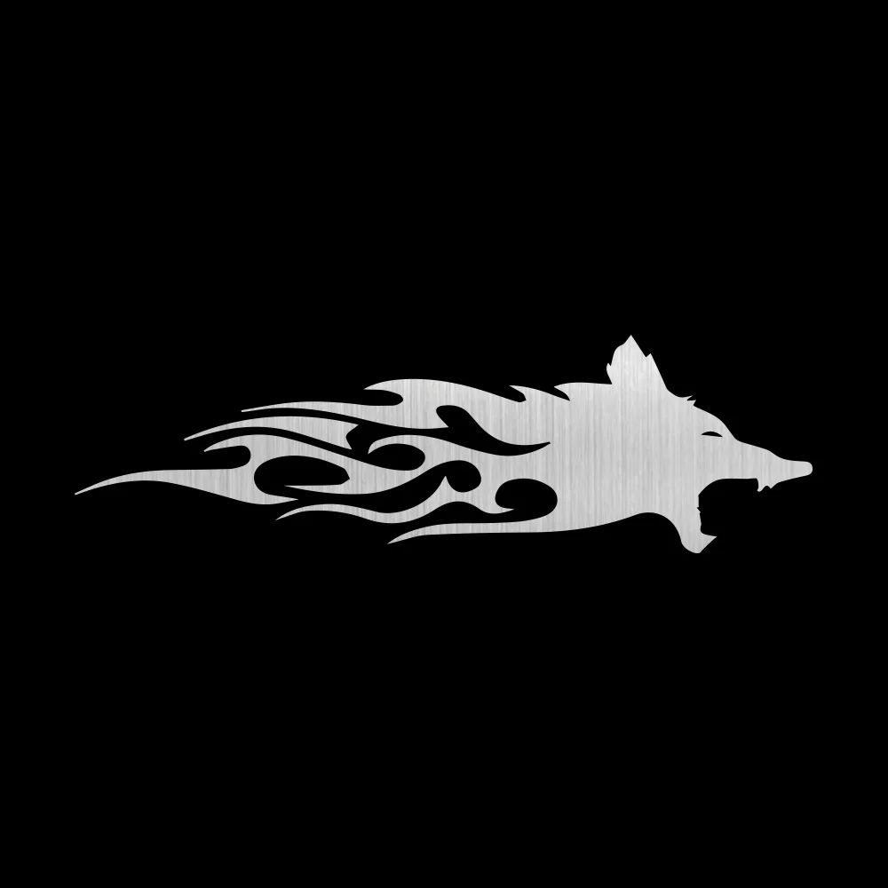 23 см * 6 8 Автомобильная наклейка &quotCool Fire wolf&quot Забавные автомобильные