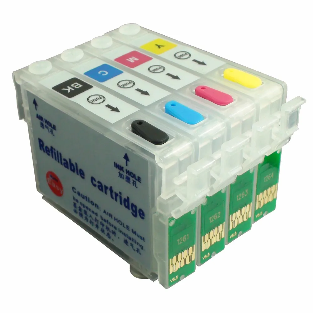 Набор чернильных картриджей CEYE для EPSON NX330 NX430 NX450 Workforce 435 T1261 T1262 T1263 T1264|ink