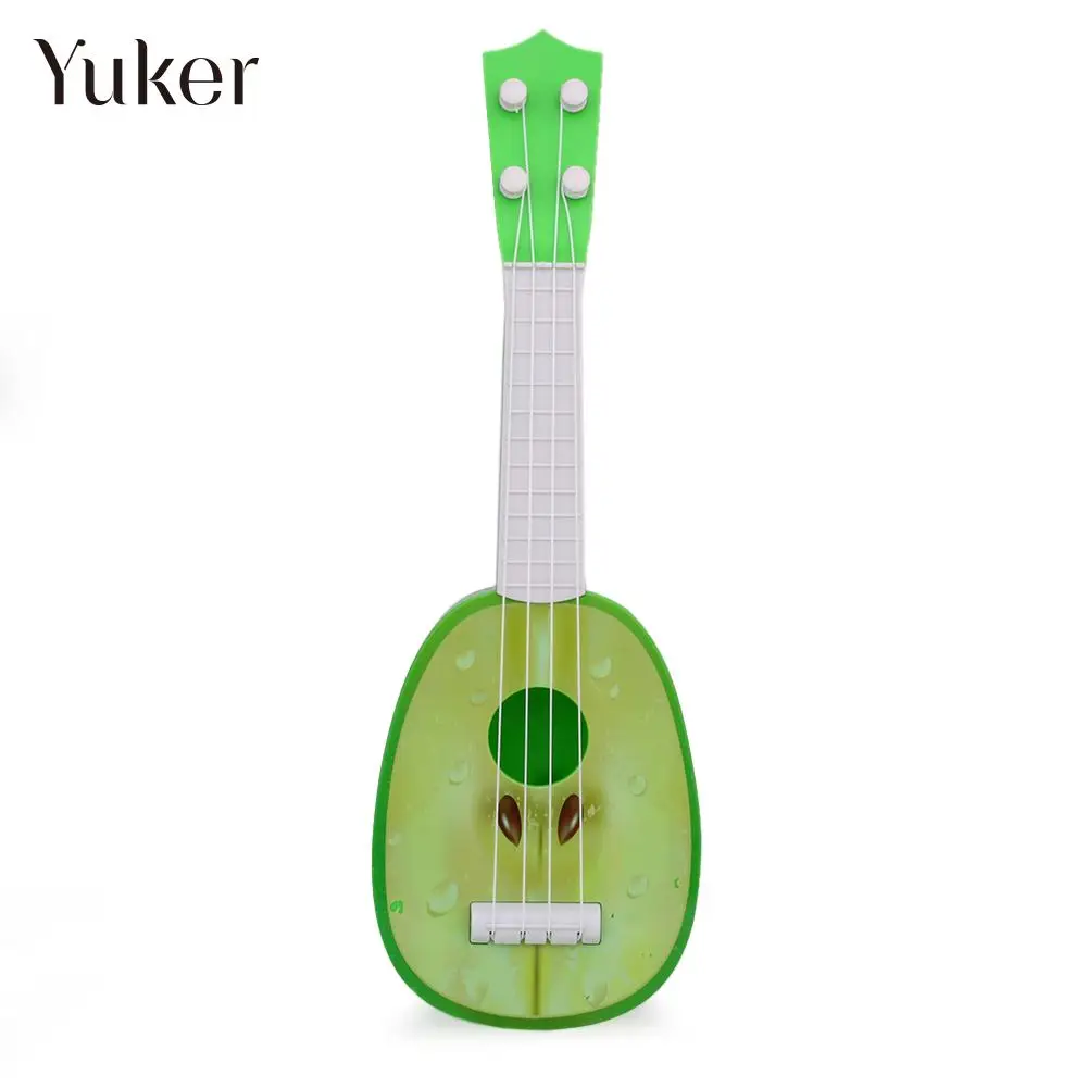 Green apple Мини-гитарные Струнные инструменты, музыкальные Гавайские гитары, милые, 8 стилей, Детские гитары-фрукты, креативная Подарочная коробка, игрушки, Ukelele, детские игры, violao - Цвет: Green apple
