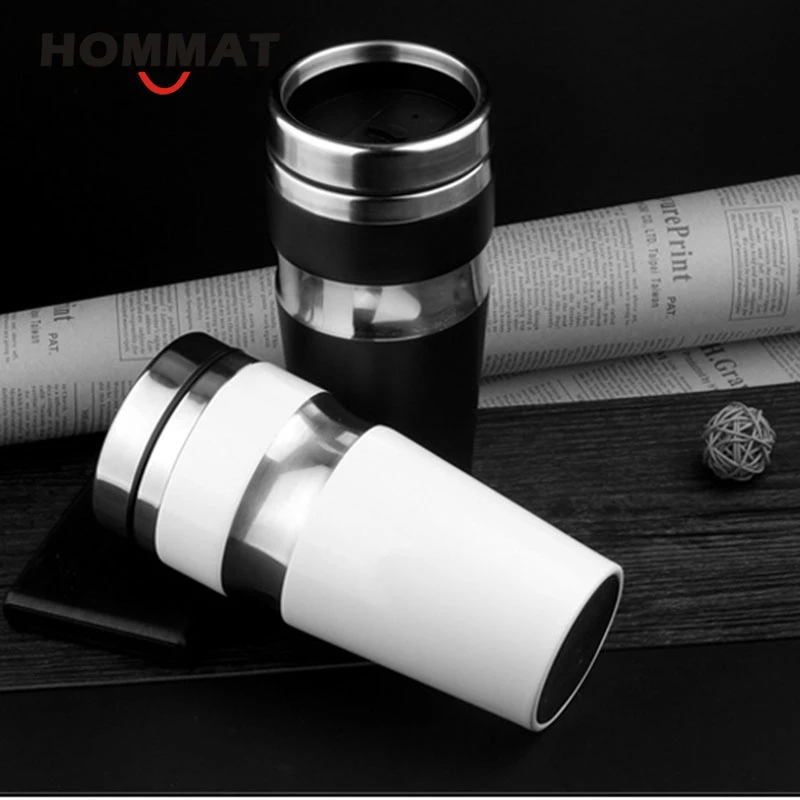 Double Wall Stainless Steel Travel Mug Tea Cup Coffee Water Bottle Tumbler Mugs 450 ml 15 oz for Camping Hiking Cups | Дом и сад