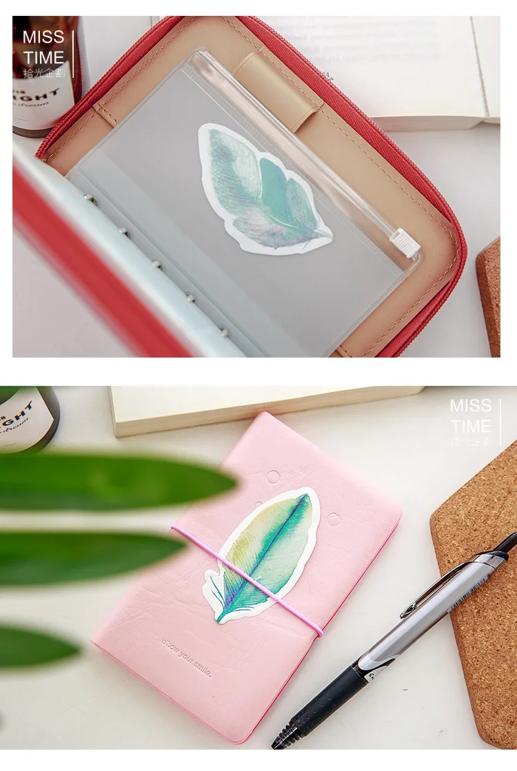 36 шт./лот плавающие перья Липкие заметки радуга планировщик стикеры этикетки