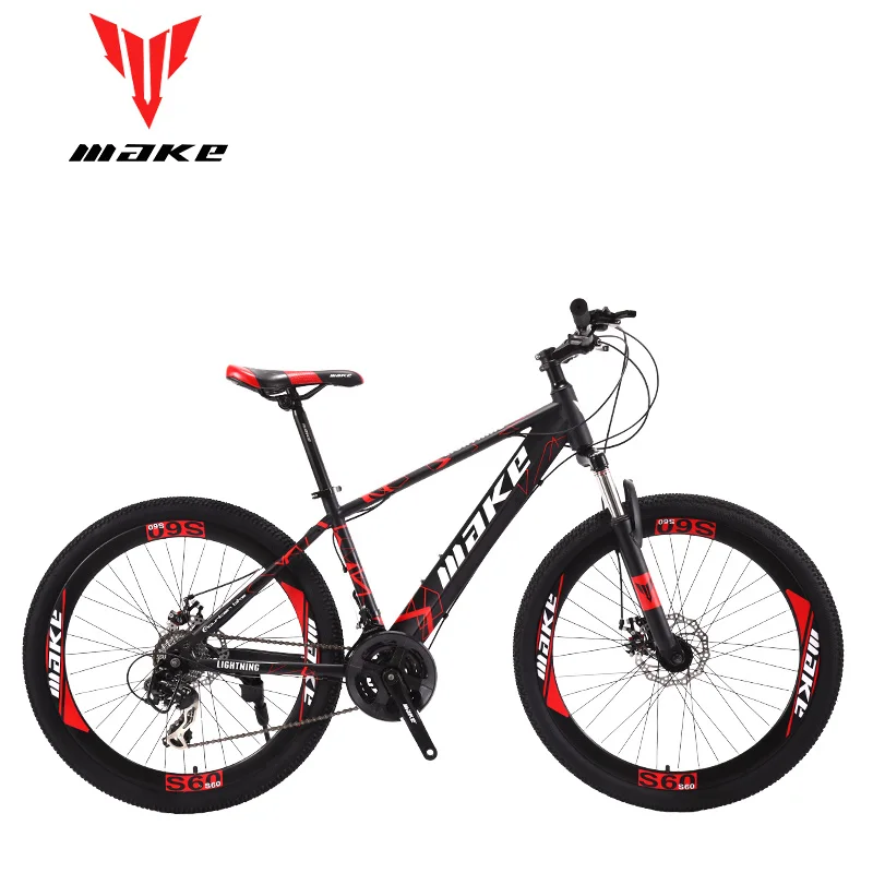 MAKE стальная рама горный велосипед 26 колеса 24 скорости Shimano MTB|Велосипеды| |