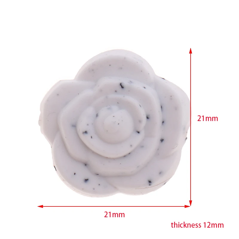 30 шт мини цветок силиконовые бусины для ребенка DIY Соска подвеска аксессуары