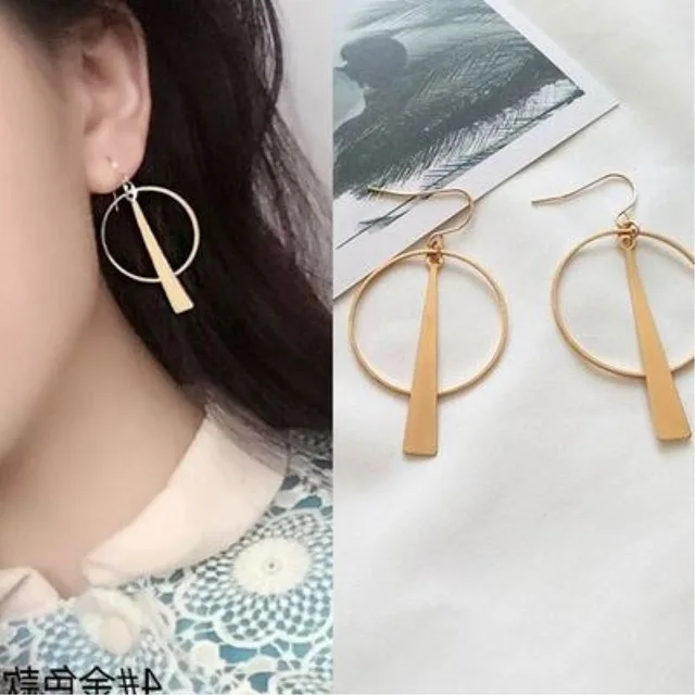 EK149 gold Новые модные сексуальные крошечные треугольные круглые серьги-капельки для женщин, дешевые ювелирные изделия, висячие серьги в форме листа звезды, серьги с надписью LOVE Hear Ball Boucles - Окраска металла: EK149 gold