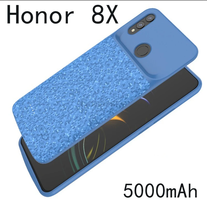 Силиконовый противоударный чехол-батарея Silm для huawei Honor 8 9 Lite 6X 7X Play 8X Nova 3 power bank, чехол-накладка на заднюю панель, чехол s