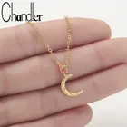 Чандлер Лунная фаза ожерелье галактика Чокер ожерелья для женщин cfresh Луна Чокеры золотой цвет цепочка ожерелье крошечное очарование