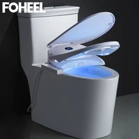foheel smart knob toilet seat cover temperare display smart toilet cover wc auto spa electronic bidet intelligent toilet seat