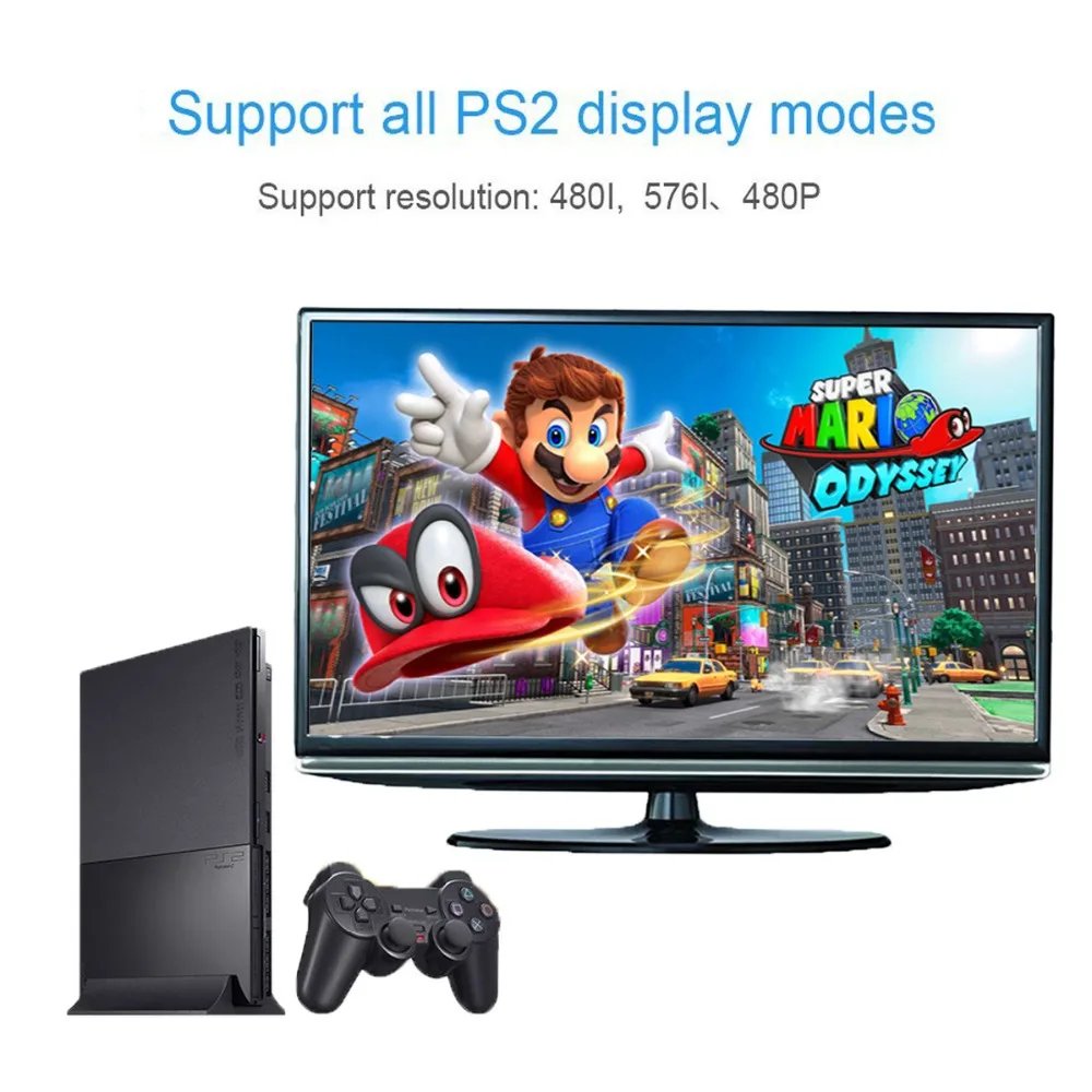 Wiistar Mini PS2 к HDMI аудио видео конвертер адаптер с 3 5 мм разъем Full HD 1080P Поддержка всех