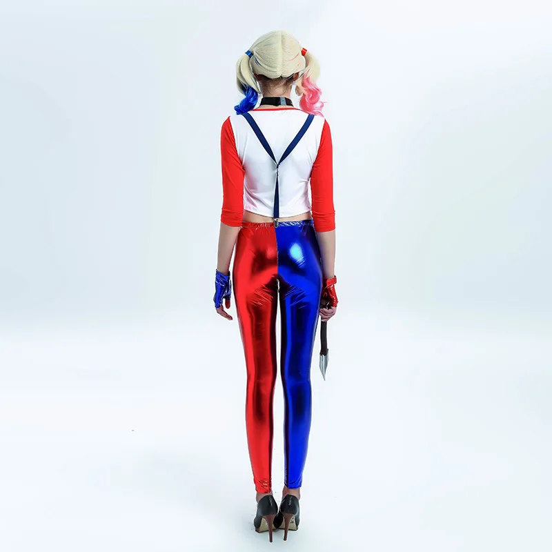 Костюм Харли Куинн женский сексуальный аниме косплей рубашка подтяжки брюки