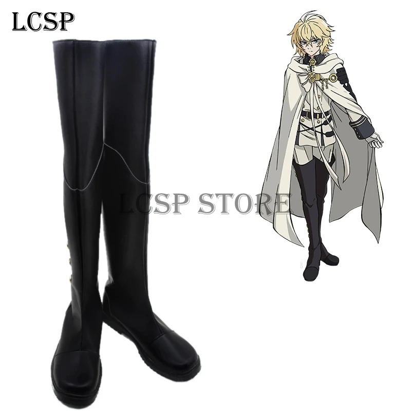 Сапоги для косплея LCSP Seraph of the end Mikaela Hyakuya сапоги ручной работы из японского