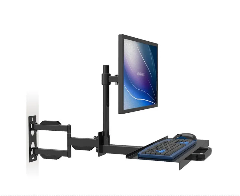 W805 полная движущаяся настенная подставка PS Stand Sit настольная рабочая станция
