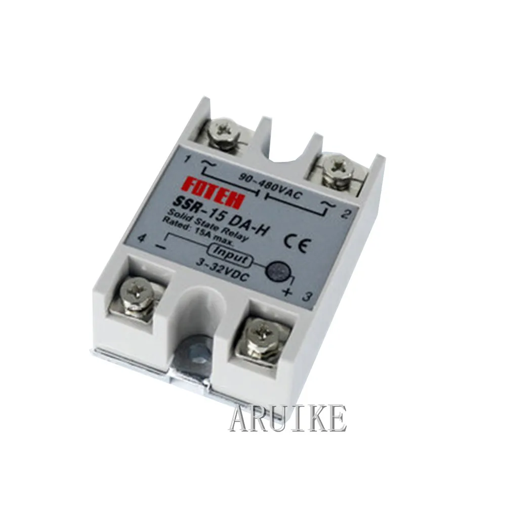 Твердотельное реле SSR-10DA-H 25DA 20DA 15DA 8A SSR 10DA H постоянного тока в переменный ток