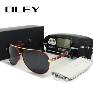 OLEY Luxury Sunglasses Men polarized Classic pilot Sun glasses Fishing Accessories Driving Goggles G