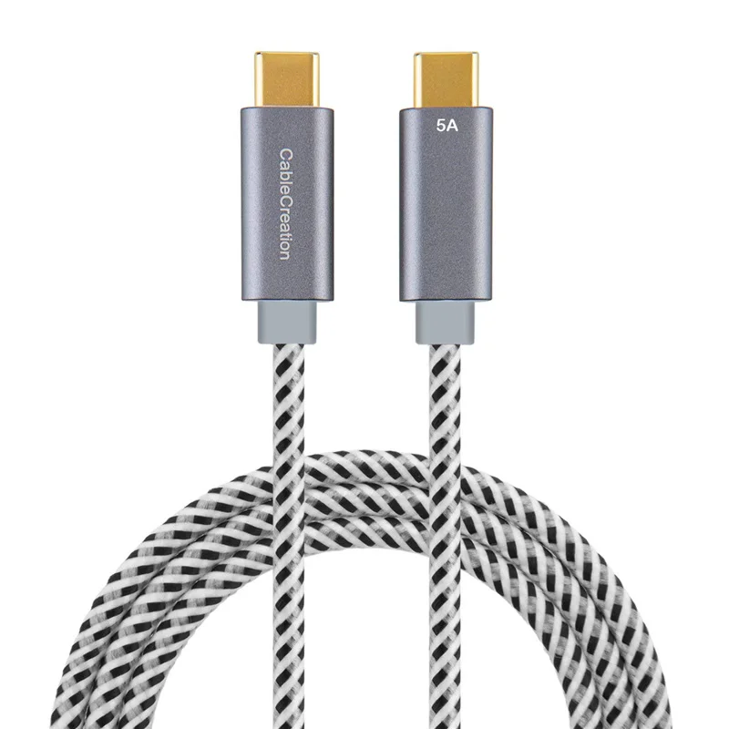 Кабель USB Type C (5A) кабель быстрой зарядки мощностью 100 Вт совместимый с MacBook Pro 15