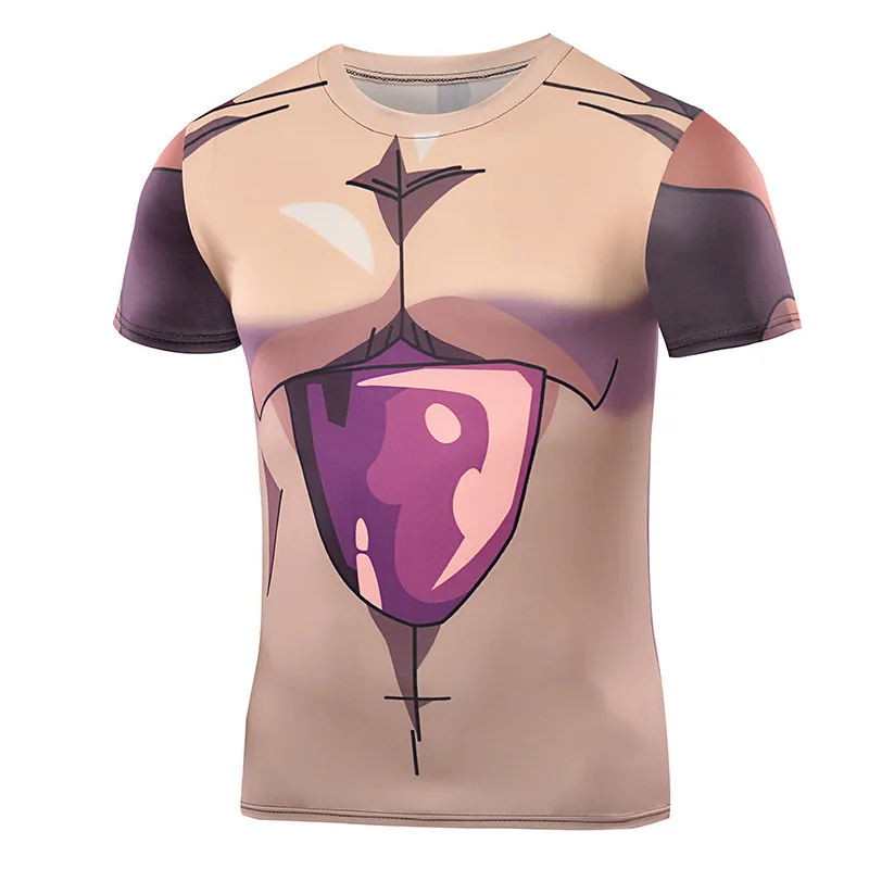 2017 summer men's T shirt 3D print fitness quick-drying fashion casual tops tees Mela seven dragon ball T-shirt brand clothing | Мужская