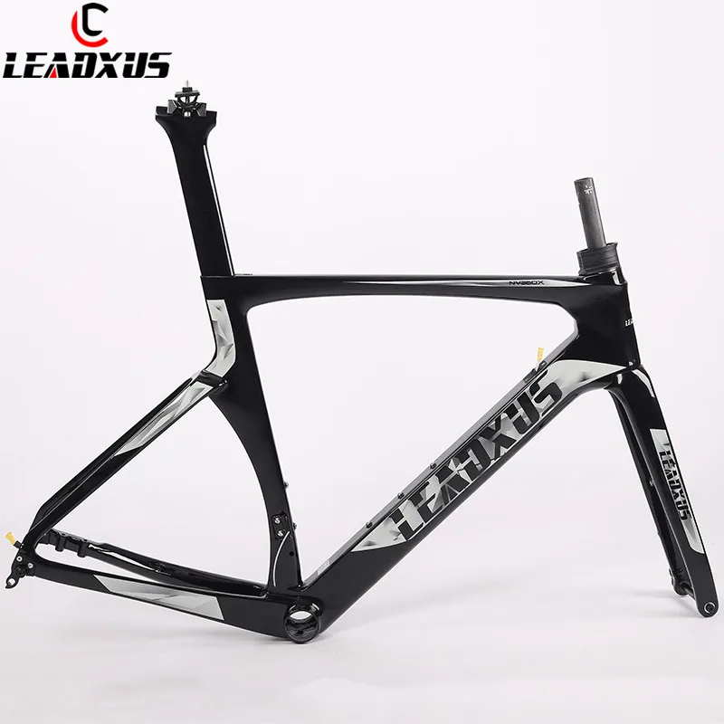 Продажа LEADXUS 2019 NV360X тормозного диска Aero из углеродного волокна, шоссейный велосипед рама дороги углерода Aero рама для гоночного велосипеда и руль 45/47/...