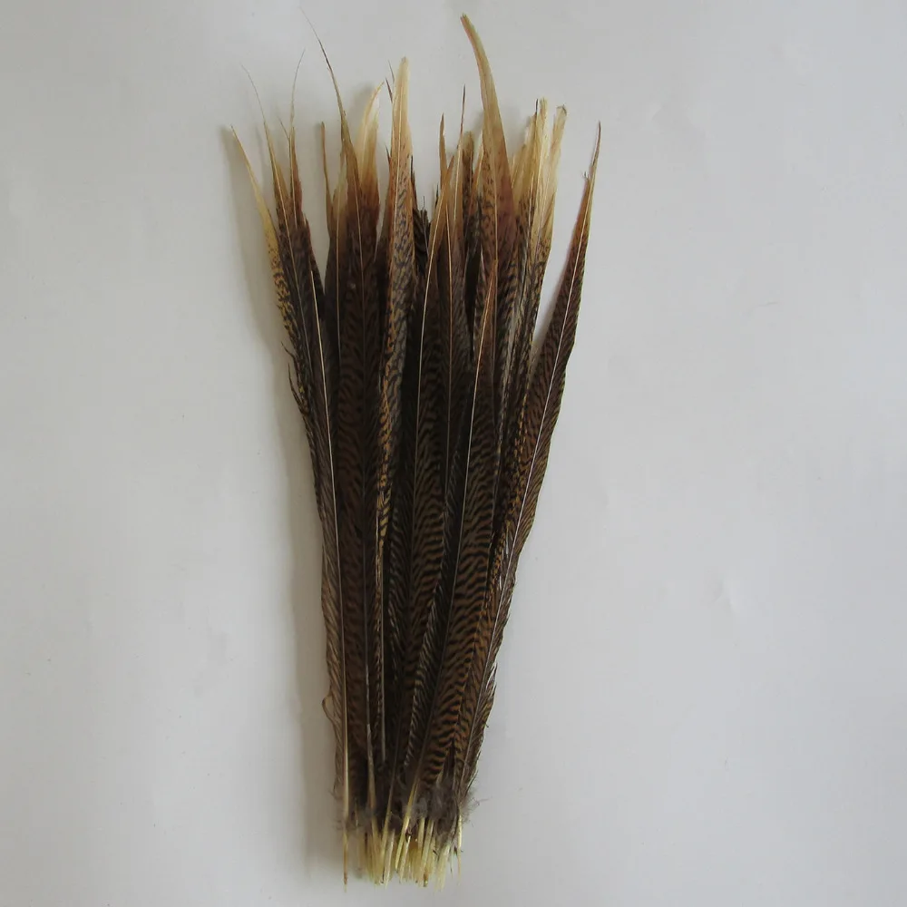 

4 kind of size select natural colour and lustre golden pheasant tail DIY wedding decorations feather 100 root wholesale sell