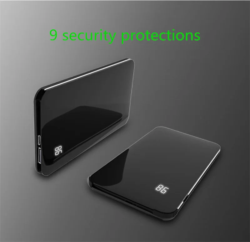 10000mAh lcd цифровой дисплей Беспроводное зарядное устройство для huawei/Xiaomi портативное зарядное устройство для iPhone/samsung Внешнее зарядное устройство