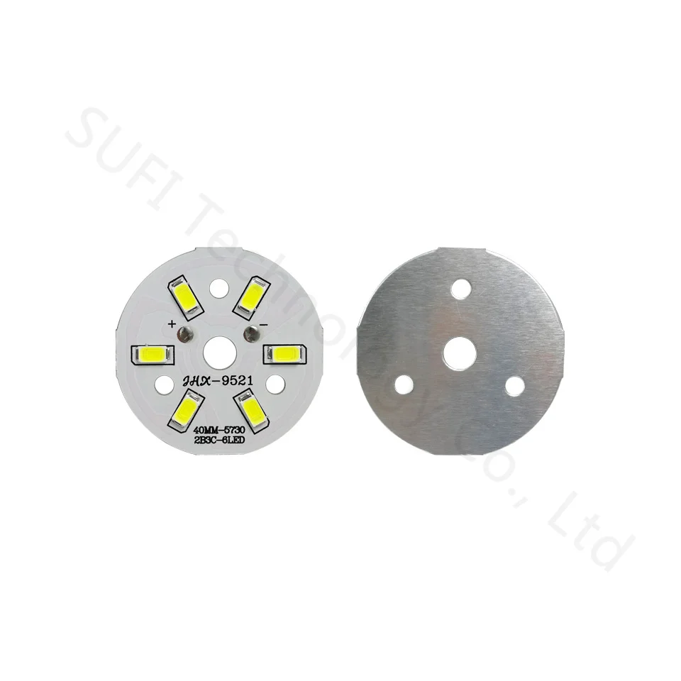 Фото 10 шт., 3 Вт, 5 Вт, 7 Вт, 9 Вт, 12 Вт, 15 Вт, ярсветодиодный Светодиодная панель SMD5730, белая, теплая белая светодиодная панель для потолочного PCB для пот... №3