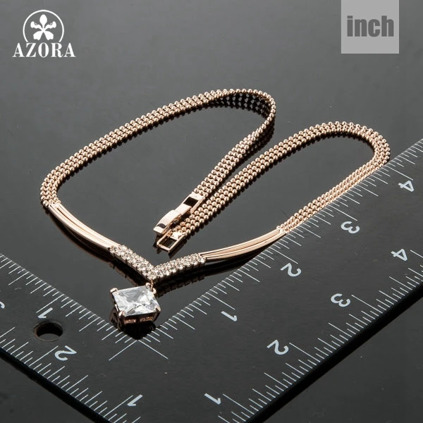 Женский кулон из розового золота с фианитами|jewelry necklace|necklace anecklace necklace |