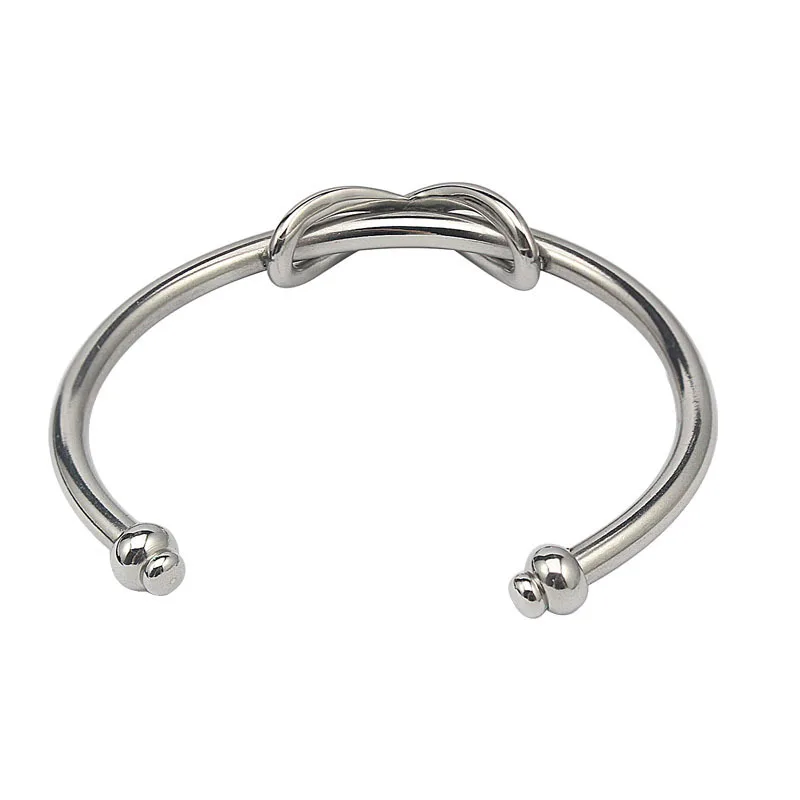 Fashionista gold color knot bangle &amp bracelet 316L Stainless Steel Bracelet | Украшения и аксессуары