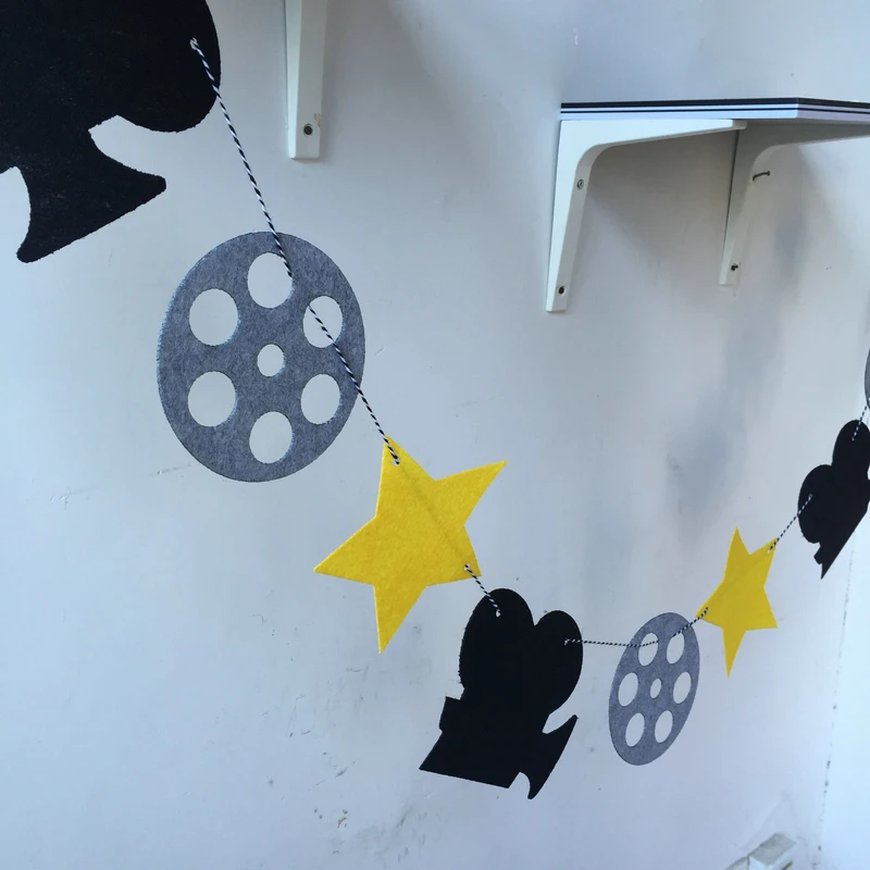 Кинозвезда голливувечерние камера 3 метра фетровый баннер флаг украшение на день