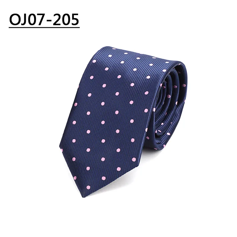 OJ07-205 YISHLINE Factory 7 см галстуки синие Пейсли пледы галстуки с рисунками из мультфильмов для мужчин Свадебная вечеринка рубашка жениха Длинный Галстук Полиэстер Шелк - Цвет: OJ07-205