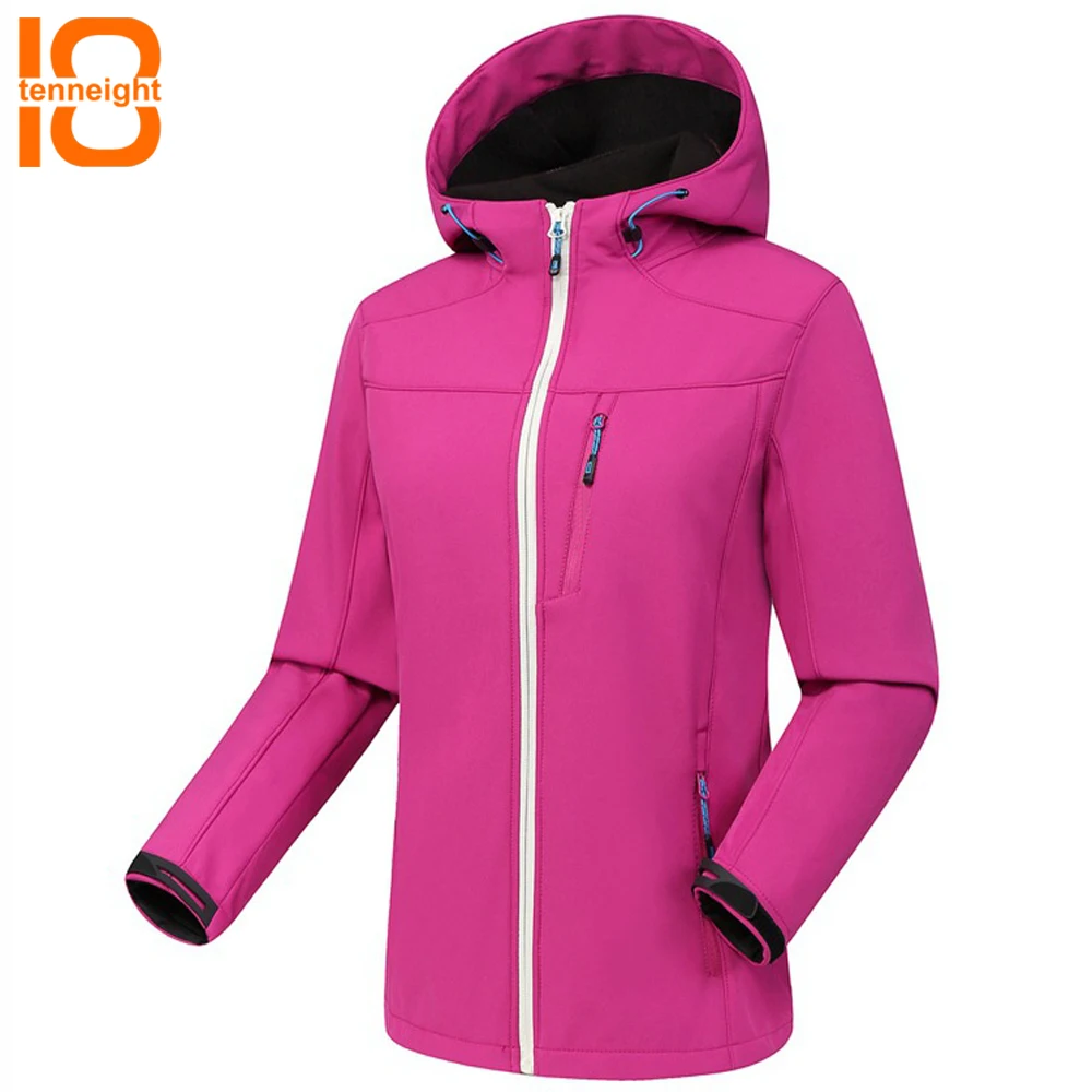 

TENNEIGHT Softshell Jacket Women waterproof warm Trekking Windcheater Outdoor Hiking Clothing Female Winter Fleece Ski Jackets