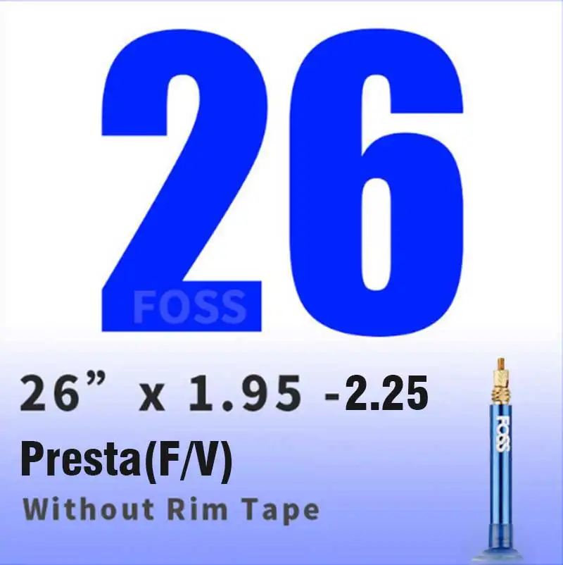 26X1.95-2.25 FV FOSS велосипед внутренние трубы дорога MTB анти прокол для шин 26/27. 5/29 высокое качество - Цвет: 26X1.95-2.25 FV