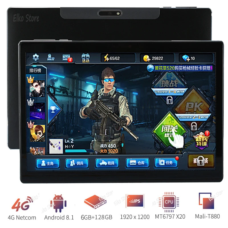 Высокая версия новейший супер 2.5D стекло Android 8,1 10 дюймов 4G LTE планшет Deca Core 6 Гб ram 128 ГБ rom 1920*1200 ips Wifi Bluetooth