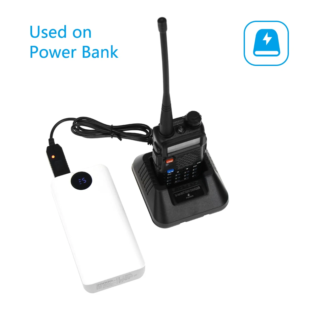Baofeng UV-5R Walkie Talkie литий-ионный аккумулятор настольное зарядное устройство USB зарядное устройство кабель+ адаптер для Baofeng UV-5R серии радио