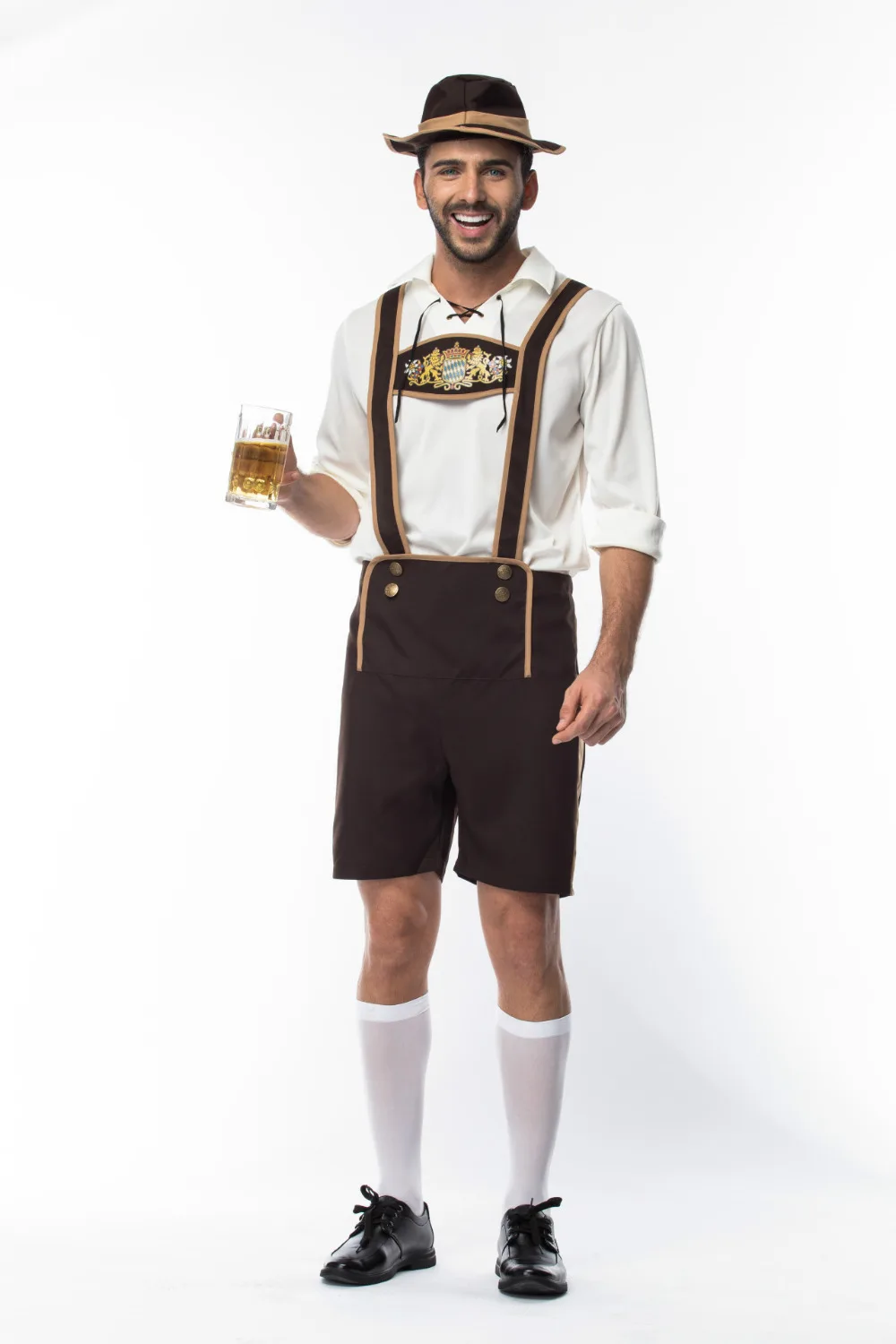 Традиционный Костюм Октоберфест для взрослых мужчин баварский Lederhosen немецкий