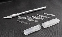 hot metal scalpel knife non slip tools kit cutter engraving craft knives 6pcs blade mobile phone laptop pcb diy repair jk23