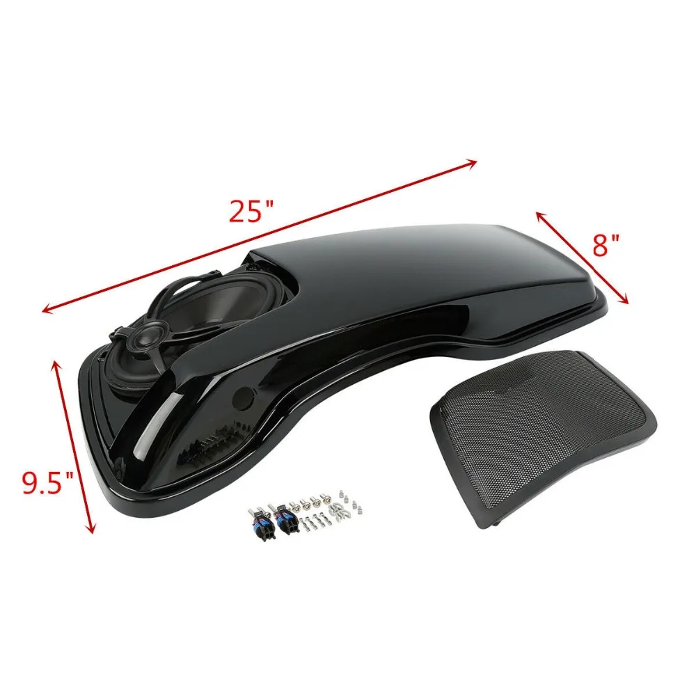 Saddlebag Lids W/5 &quotX7&quot колонки для Harley Touring Electra Street Glide FLH FLTR FLHX FLHR FLHTK 2014 2018|Накладки и