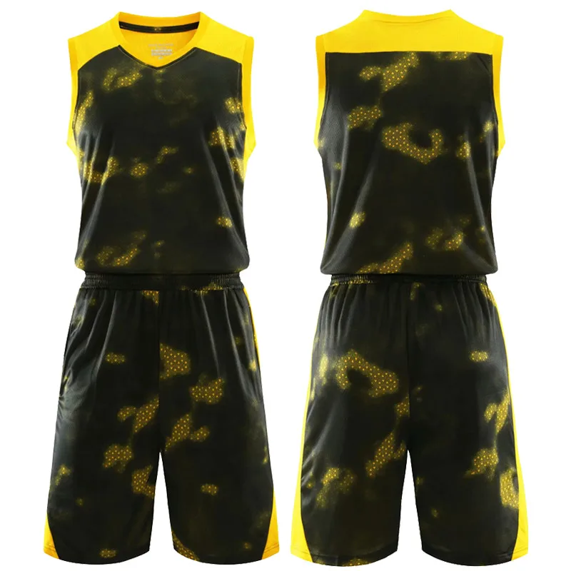 Мужской баскетбольный костюм с принтом тренировочный Трикотажный для