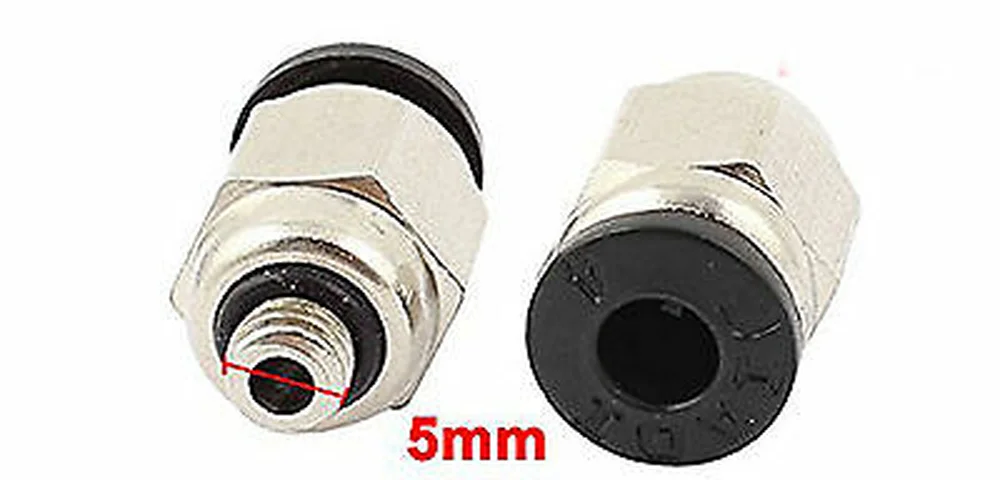 

5mm Male Thread 4mm Push In Joint Pneumatic Connector Quick Fittings1Pcs