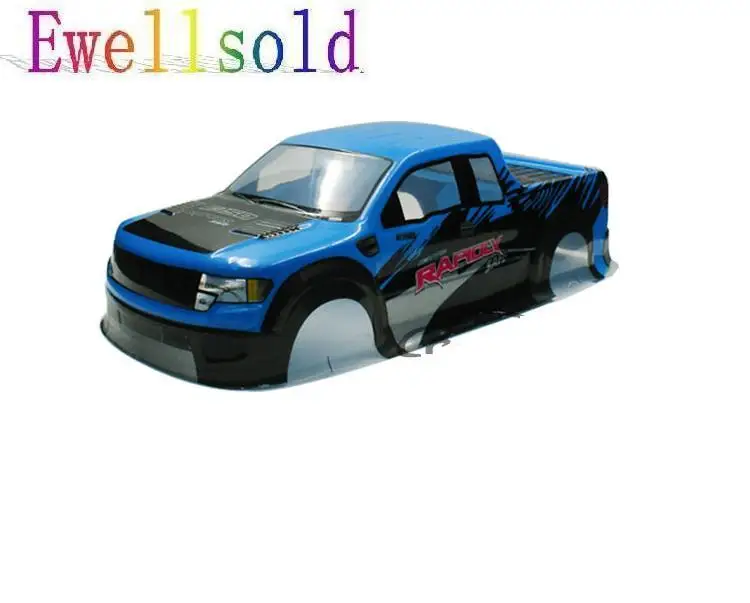 Ewellselling ПВХ Окрашенный корпус для HPI HSP 1/10 Nitro big foot Truck 94188 (размер 430x193 мм колесное