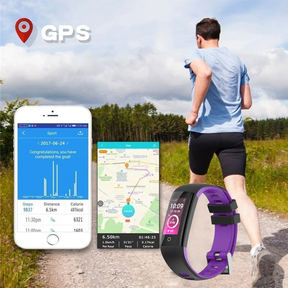 Наручные часы Wireleess сердечного ритма спортивные браслет IP67 Водонепроницаемый