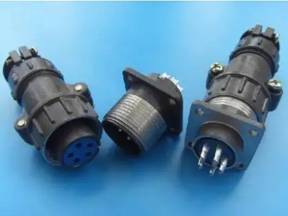 

1pc P28 28mm Round Female Socket Male Plug In Aviation Connector