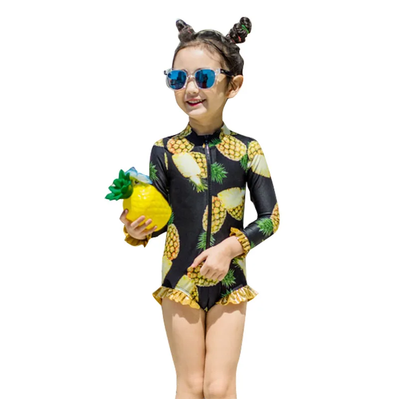 Пляжный купальный костюм для маленьких девочек детские купальные костюмы
