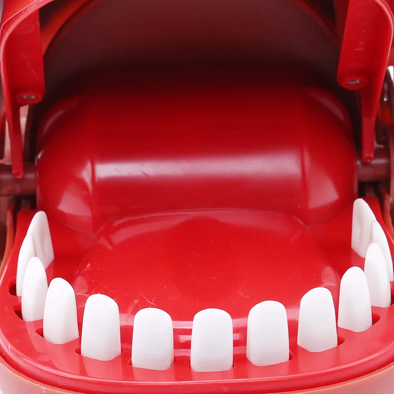 Мини портативный милый мультфильм животное Бегемот Собака Рот укуса пальцы Tricky